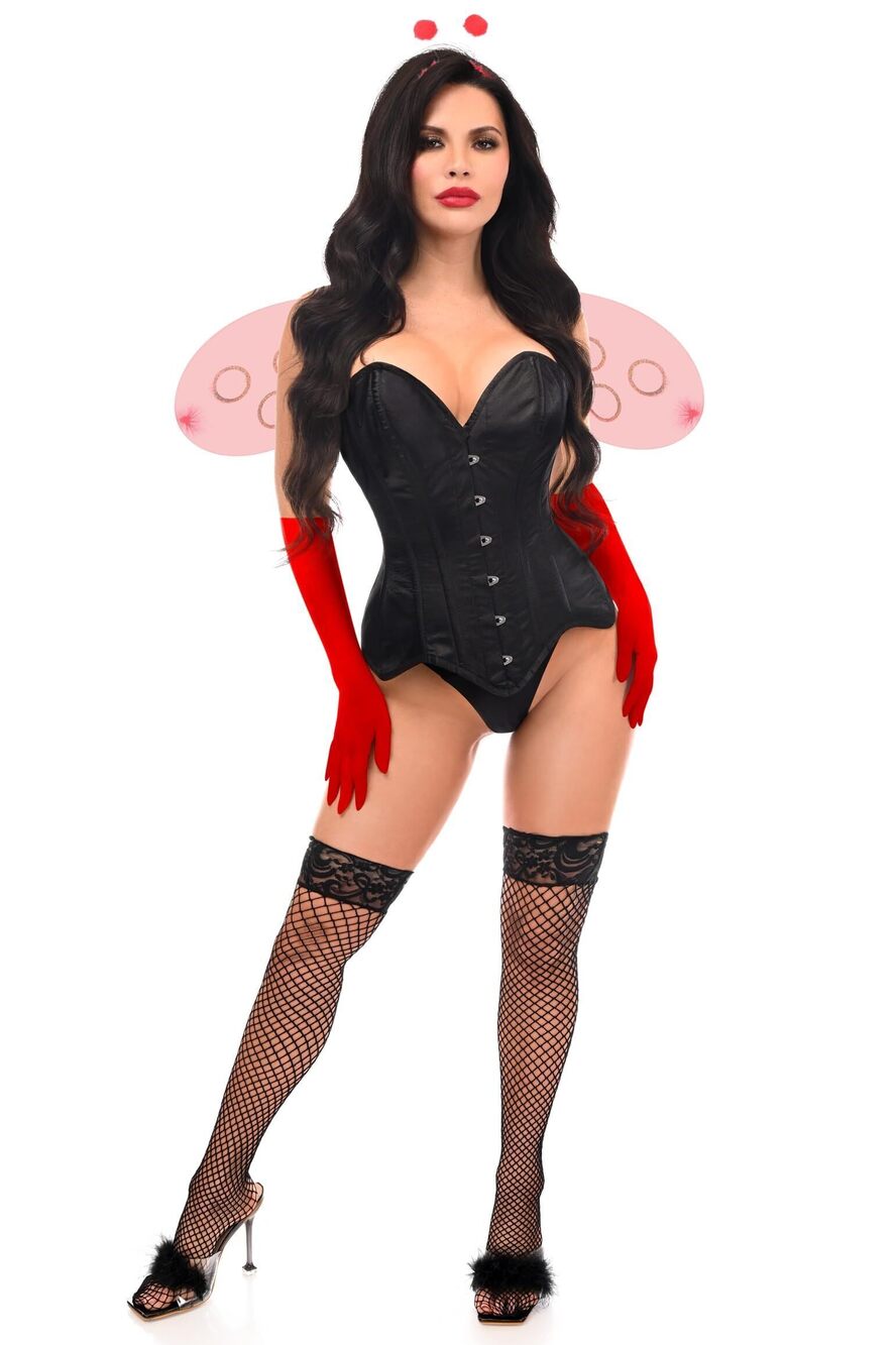5848 Top Drawer 4 PC Sassy Ladybug Corset Costume 5X